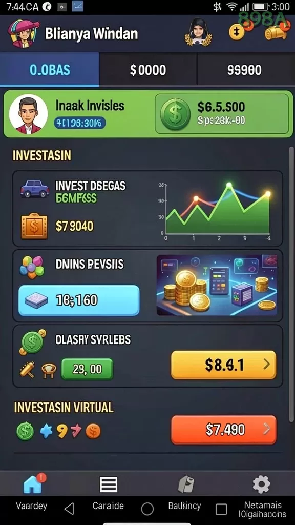 Cuplikan layar MPO999 — aktivitas