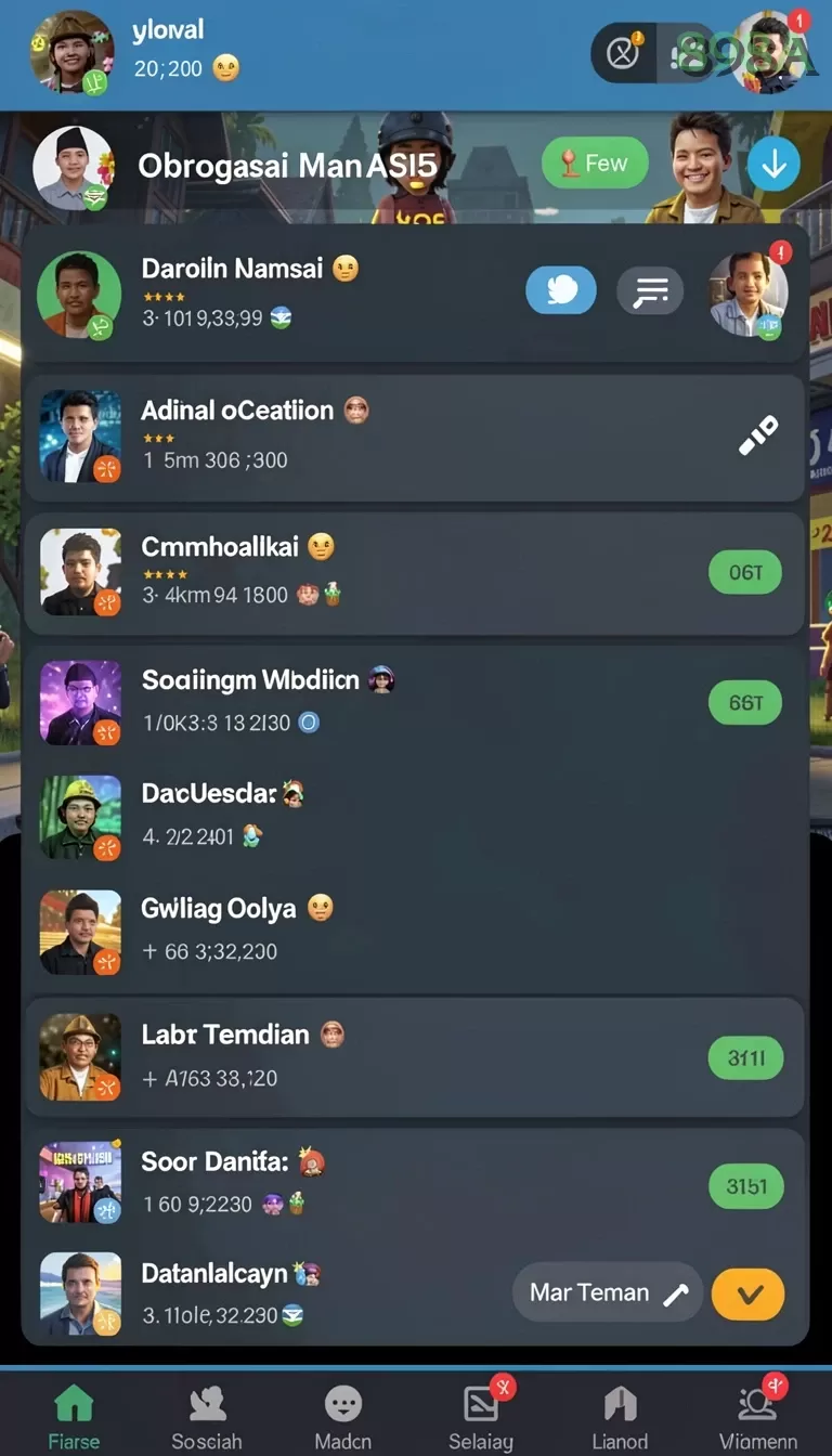 Cuplikan layar RICIS99 — aktivitas